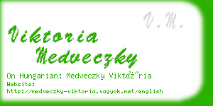 viktoria medveczky business card